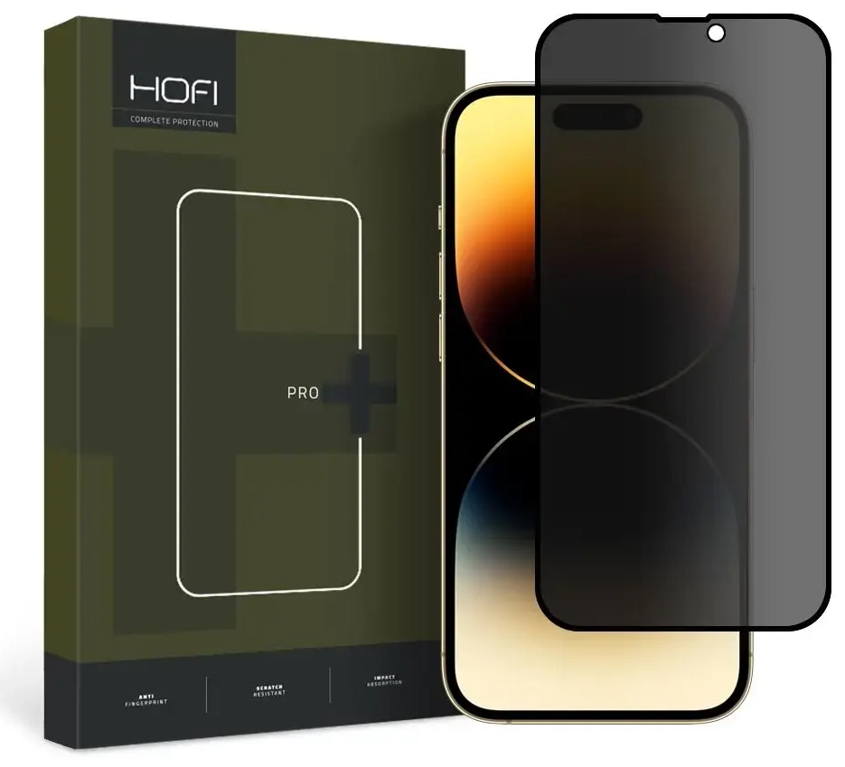 HOFI ANTI SPY ekraani kaitseklaas iPhone 15 Pro (privaatsusefekt)