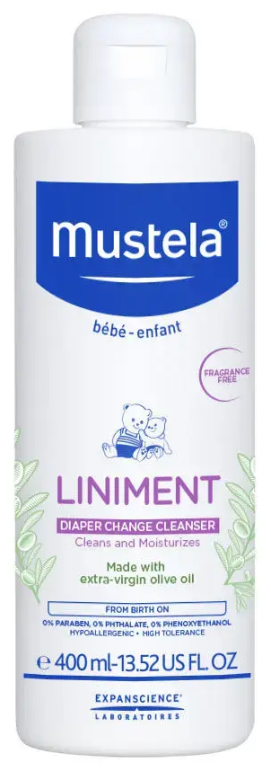 Mustela Liniment Fragrance Free Diaper Change Cleanser