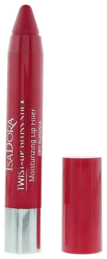 IsaDora, Twist-Up, Glossy, Lip Gloss, 27, Fiery Fuchsia, 2.7 g