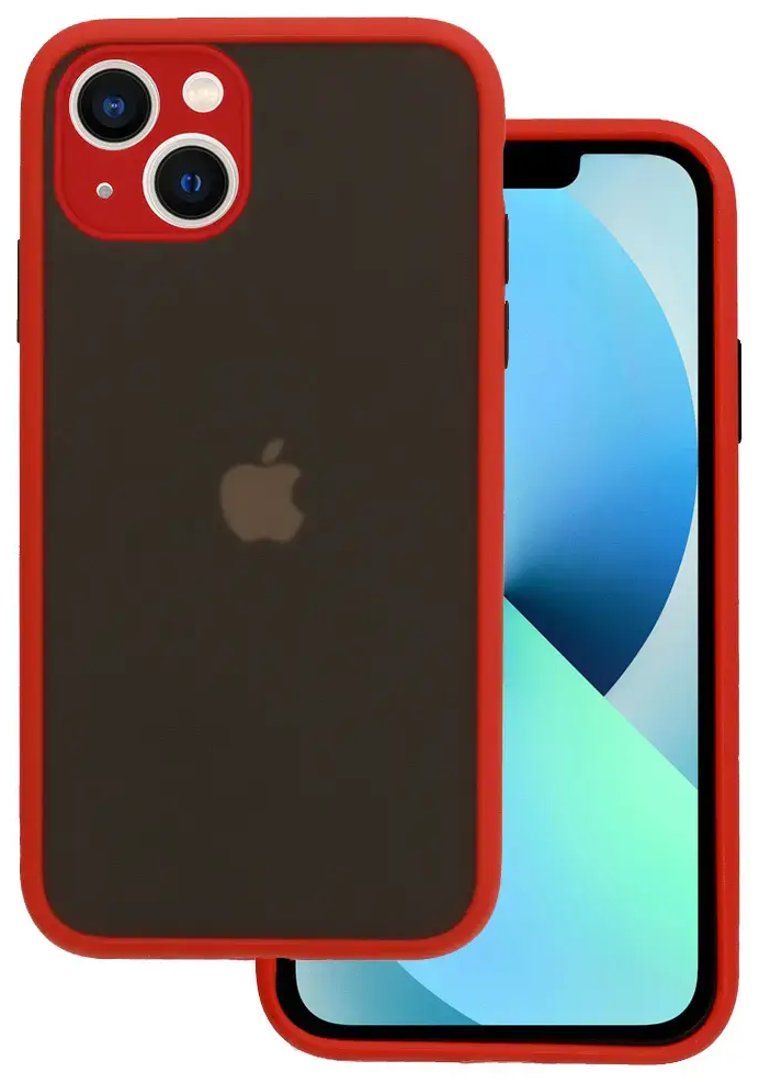 Vennus Color Button Bumper telefono dėklas iPhone 11 Pro raudonas