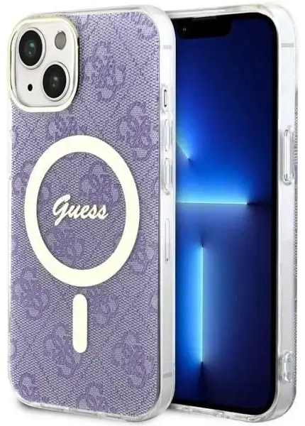 Guess 4G MagSafe case for iPhone 14 - purple