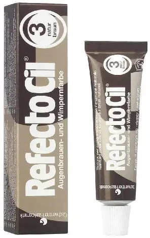 Refectocil Eyelash & Eyebrow Tint 3 Natural Brown Starter Kit 15 Ml + 100 Ml + 10 Pcs + 150 Ml + 96 Pcs