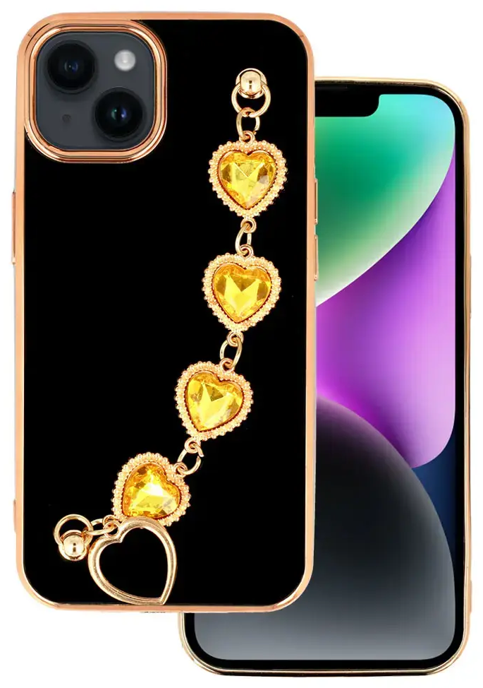 Trend telefono dėklas iPhone 14 Plus juodas (dizainas 2)
