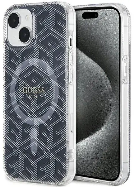 Guess GUHMP15MHGCUSTGK iPhone 15 Plus | 14 Plus 6.7" czarny|black hardcase IML GCube MagSafe