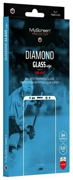 MS Diamond Glass Edge FG apsauginis stiklas telefonui iPhone 14 Plus 6,7 juodas visam ekranui