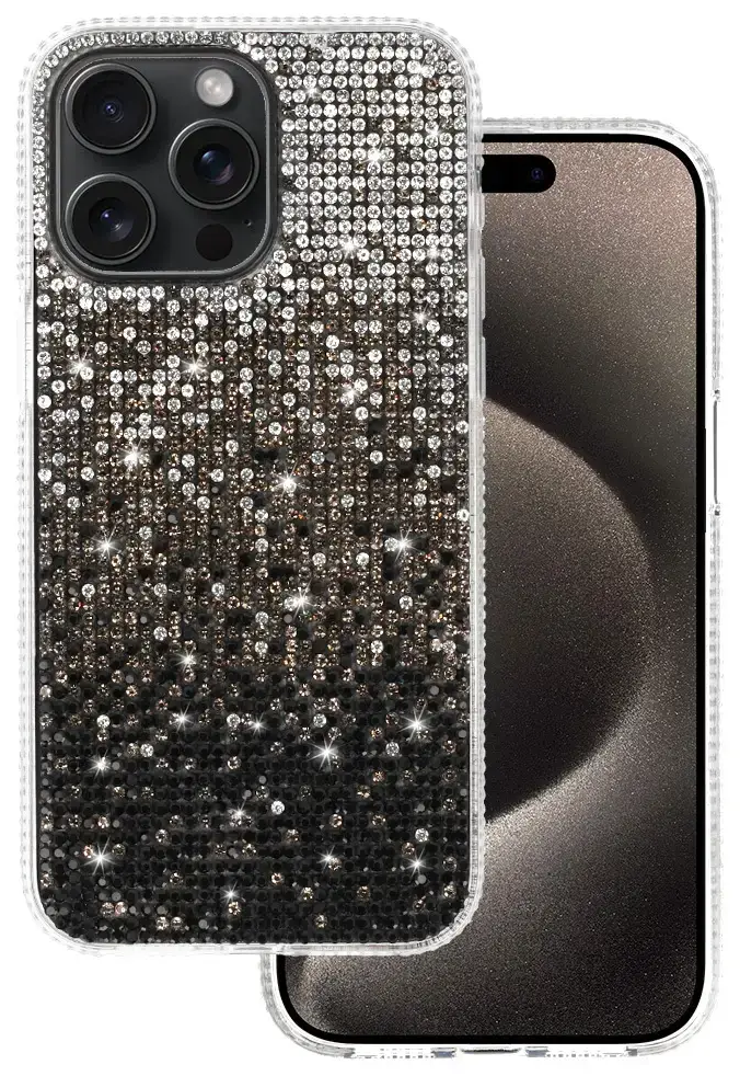 Tel Protect Diamond telefono dėklas iPhone 16 Pro Max juodas