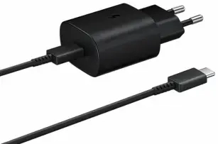 Samsung EP-TA800 tīkla lādētājs | 25W | USB-C | USB-C vads komplektā | melns