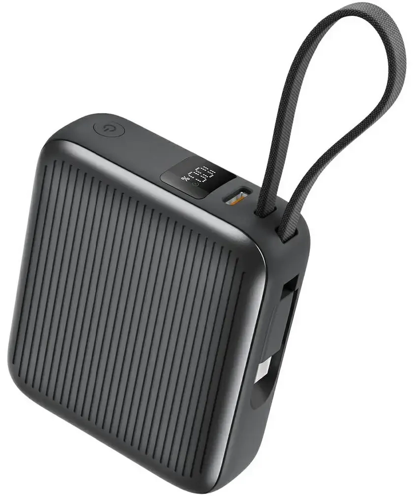 Energea Integra Mini 35 ārējais akumulators (powerbank) | 10000 mAh | 35W | USB-C | LED ekrāns | pelēks
