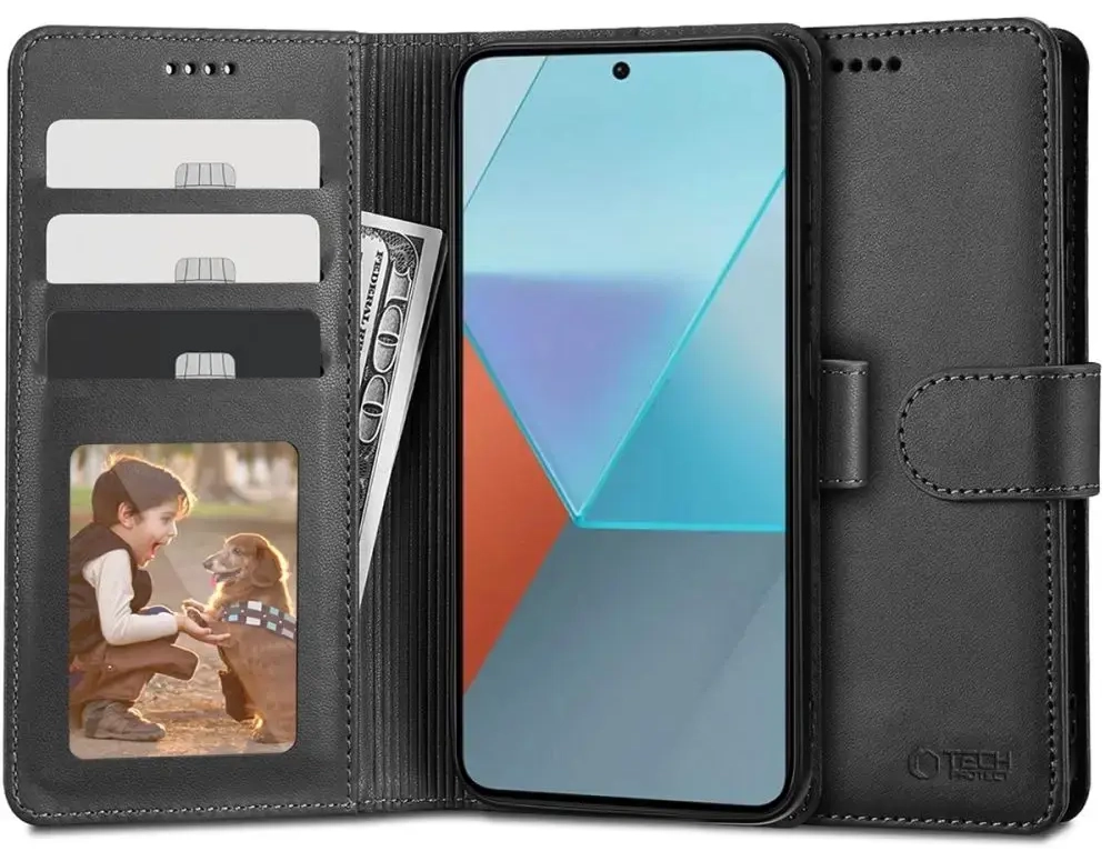Tech-Protect Wallet case for Xiaomi Redmi Note 13 4G | LTE - black