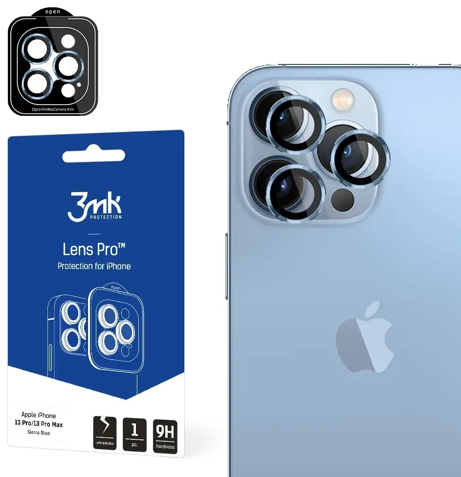 Apple iPhone 13 Pro|13 Pro Max - 3mk Lens Protection Pro Sierra Blue screen protector