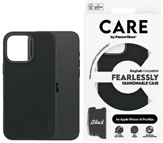 CARE by PanzerGlass Fashion Case iPhone 16 Pro Max 6.9" czarny|black MagSafe 1380