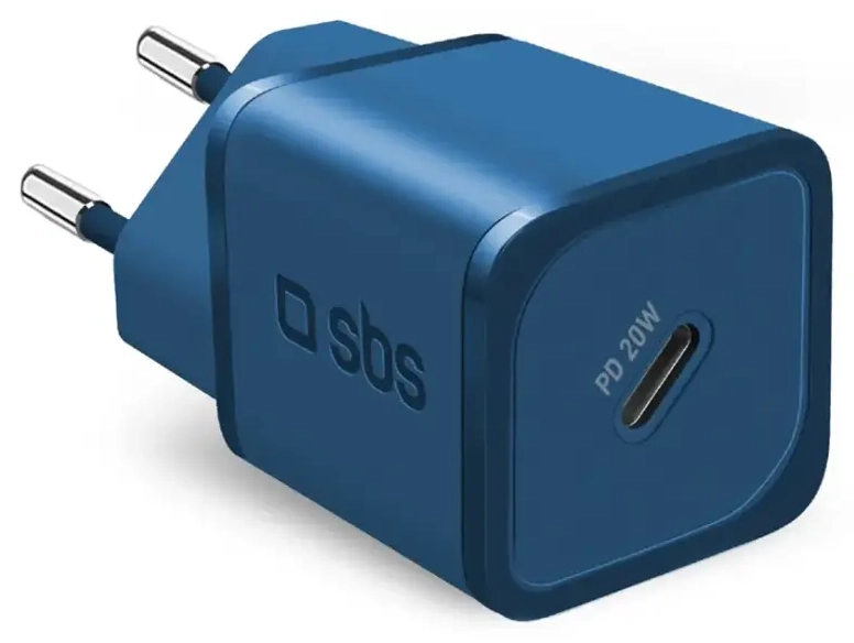 GaN akumulatora lādētājs | 20W | Power Delivery | USB-C | zils