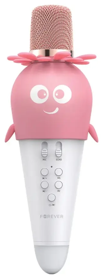 Forever Bluetooth microphone with speaker AMS-200 pink