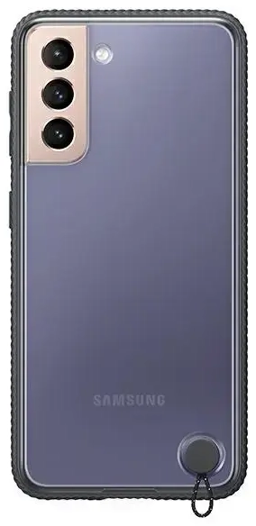 EF-GG996CBE Samsung Clear Protective Cover for Galaxy S21+ Black