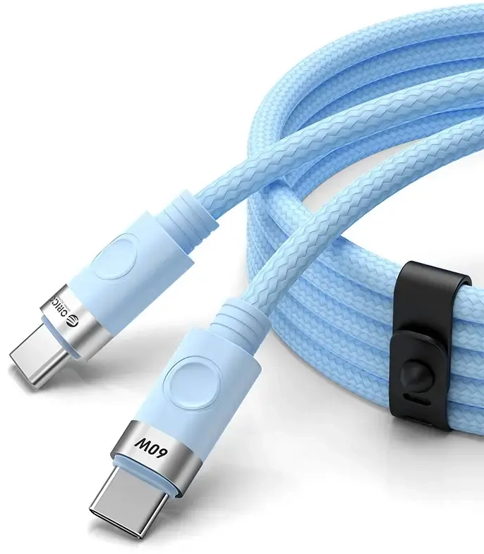 Orico CDX andmeedastus- ja laadimiskaabel | USB-C kuni USB-C | 60W | 1m | sinine