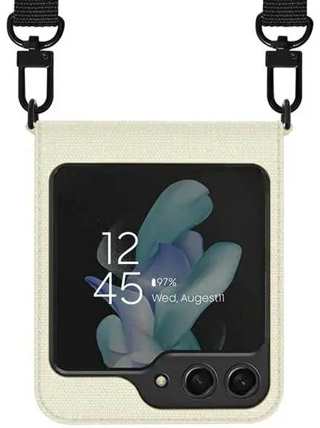 Araree etui Canvas Diary Sam Z Flip5 F731 kremowy|ivory AR10-01778B