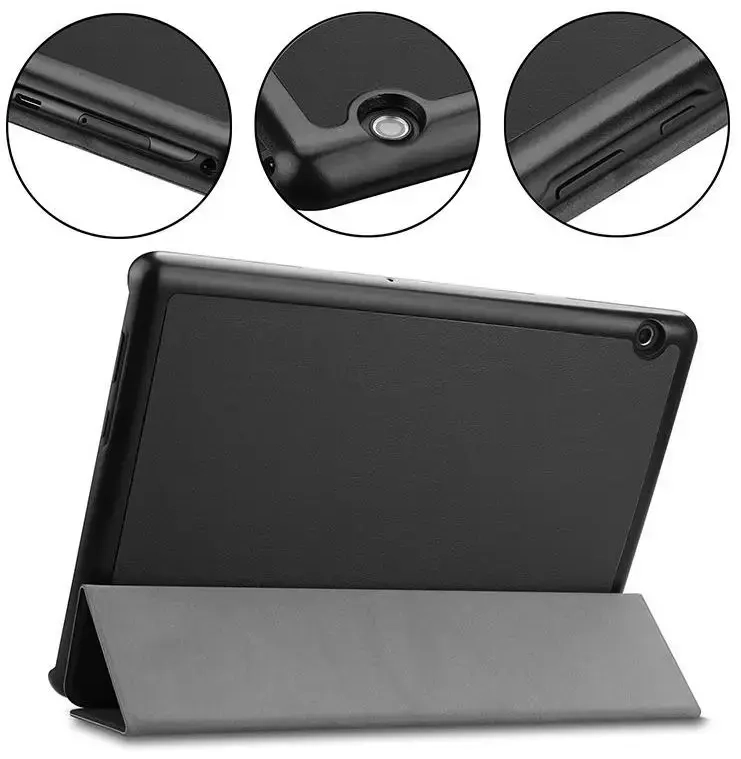 Tactical Book Tri Fold Case for Xiaomi Redmi Pad Pro Black