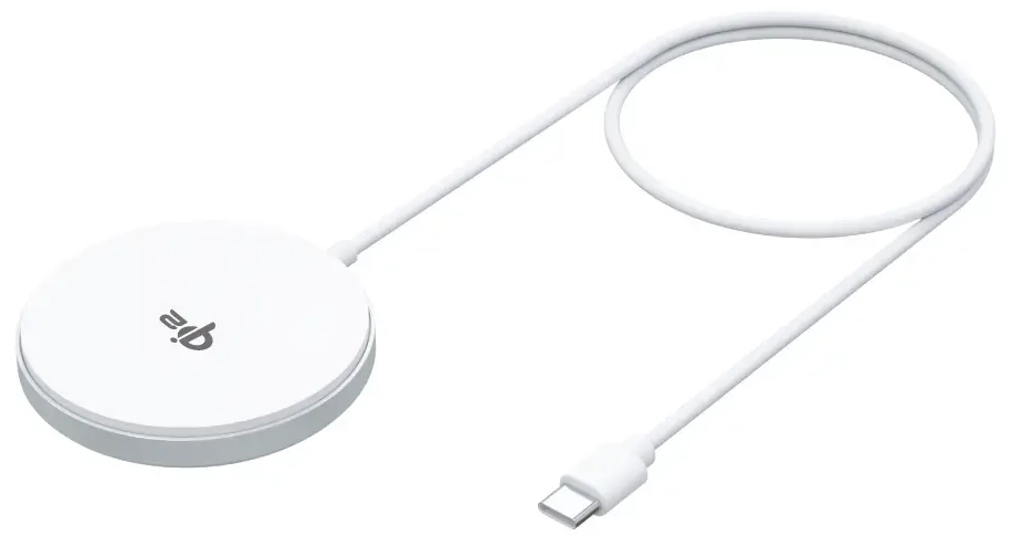 Forever MAWC-300 беспроводная зарядка | Qi 2 | Совместима с MagSafe | 15W | серебряная