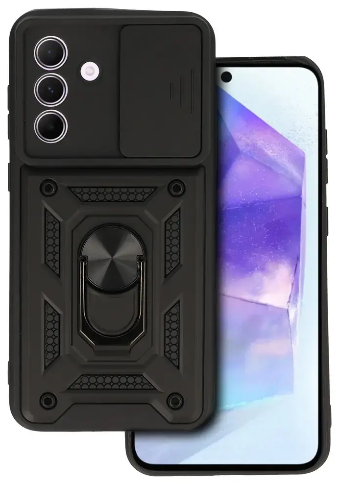 Slide Camera Armor Case for Samsung Galaxy A56 5G Black