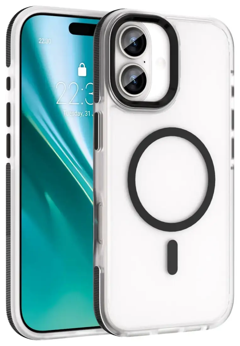 Etteri Icy Mag telefoni ümbris MagSafe toega iPhone 17 must