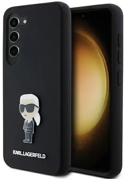 Karl Lagerfeld KLHCS24SSMHKNPK S24 S921 czarny|black Silicone Ikonik Metal Pin