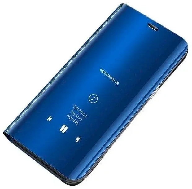 Fusion Clear View Case Grāmatveida Maks Priekš Huawei Y6S | Honor 8A | Y6 Prime 2019 Zils