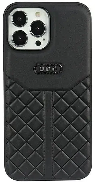 Audi Genuine Leather iPhone 13 Pro / 13 6.1" black hardcase AU-TPUPCIP13P-Q8/D1-BK