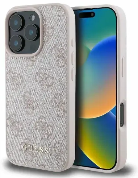 Guess GUHCP16LG4GFPI iPhone 16 Pro 6.3" różowy|pink hardcase 4G Classic