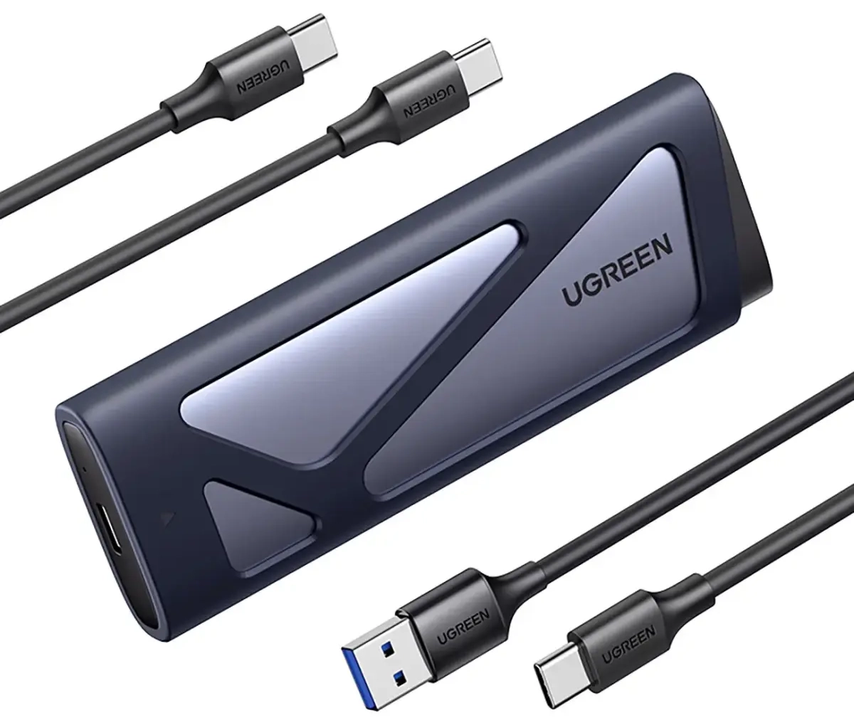 Ugreen CM767 M.2 NVMe|SATA SSD Disk Case - Silver
