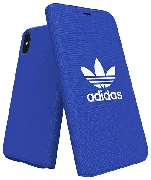 Adidas Booklet Case Canvas iPhone X|Xs blue|niebieski 30279