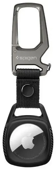 Spigen Rugged Armor Apple AirTag juodas|matinis juodas AMP01565