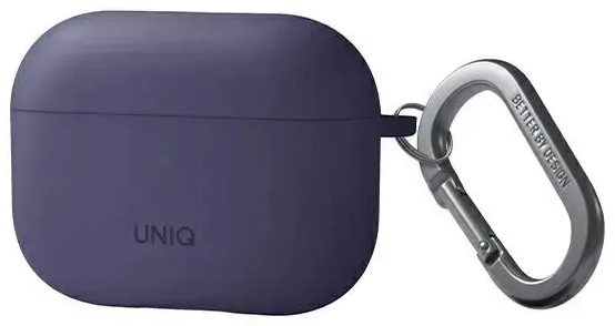 UNIQ Nexo Case AirPods Pro 2 gen + Ear Hooks Silicone fig purple