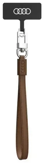 Audi uniwersalna smycz do telefonu 28cm 10mm Leather brązowy|brown AU-HSLSL-GT|D1-BN