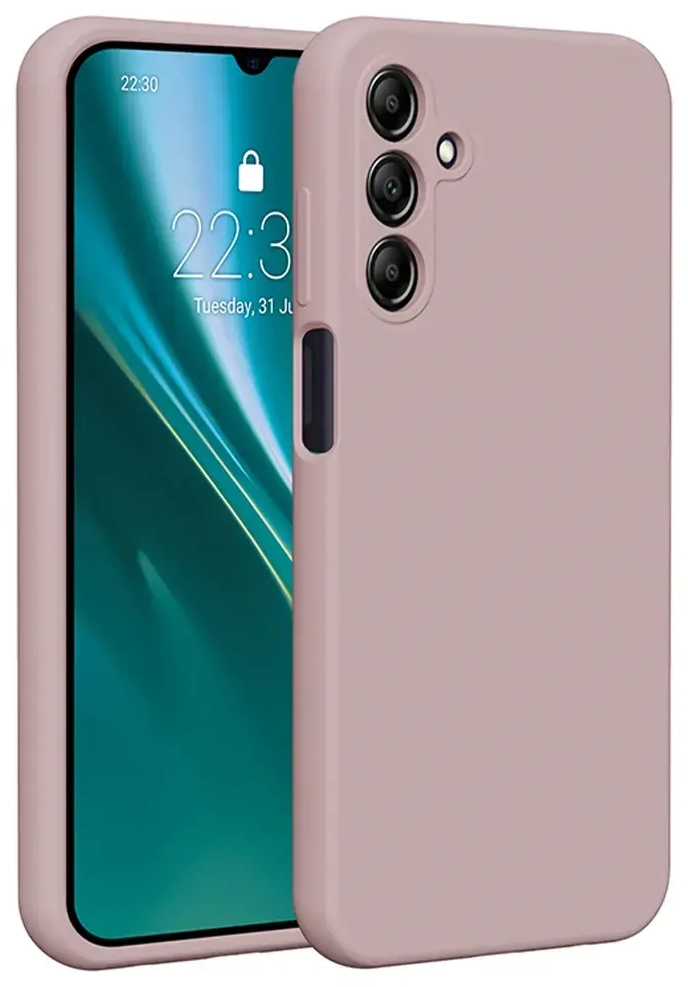 Etteri silikoninis telefono dėklas Samsung Galaxy A15 4G | A15 5G šviesiai rožinis