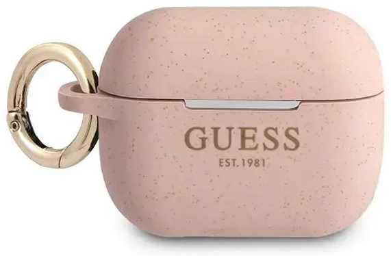 Guess GUAPSGGEP AirPods Pro cover różowy|pink Silicone Glitter