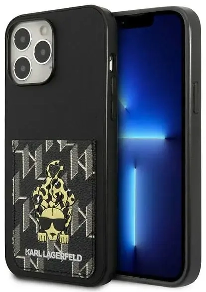 Karl Lagerfeld KLHCP13XCANCNK iPhone 13 Pro Max 6,7" hardcase czarny|black Karlimals Cardslot