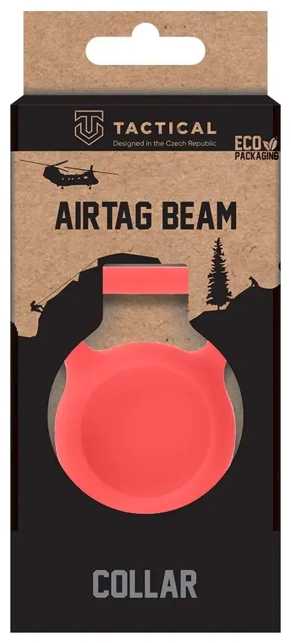 Tactical Airtag Beam Collar Red