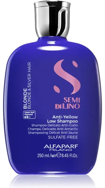 Alfaparf by Alfaparf SEMI DI LINO BLONDE ANTI-YELLOW LOW SHAMPOO 8.45 OZ for UNISEX