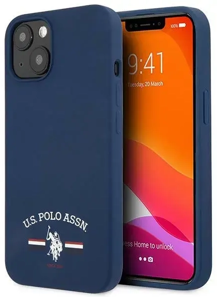US Polo USHCP13SSFGV iPhone 13 mini 5,4" granatowy|navy Silicone Collection