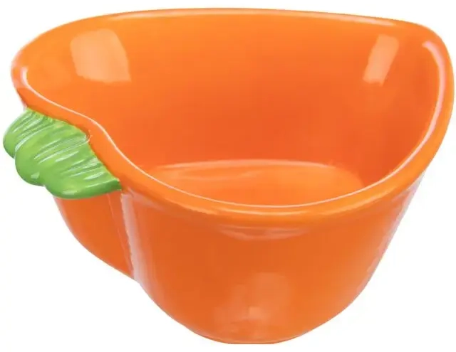 Bowl for animals, ceramic : Trixie Bowl carot, ceramic, 180 ml|12 × 11 cm