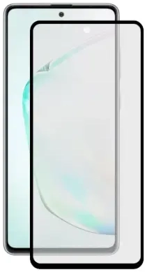 HOFI Fusion Full Glue 5D aizsargstikls pilnam ekrānam ar rāmiņu telefonam Samsung Galaxy Note 10 Lite Melns