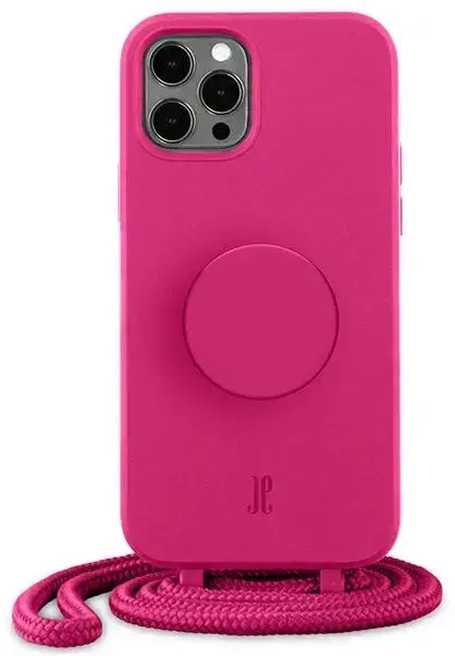Etui JE PopGrip iPhone 12|12 Pro 6,1" różowy|orchid flower 30090 (Just Elegance)