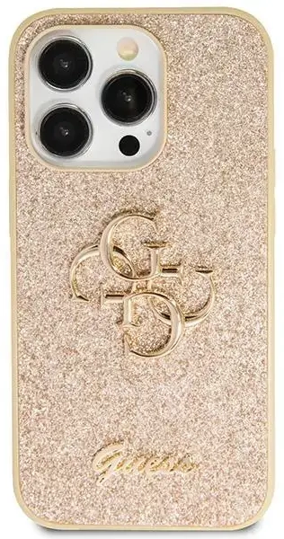 Guess GUHCN61HG4SGD iPhone 11 | Xr 6.1" złoty|gold hardcase Glitter Script Big 4G
