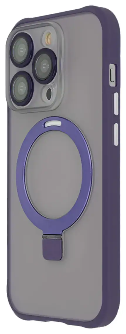 Ring Secure Mag maciņš ar statīvu un MagSafe atbalstu telefonam iPhone 13 violets