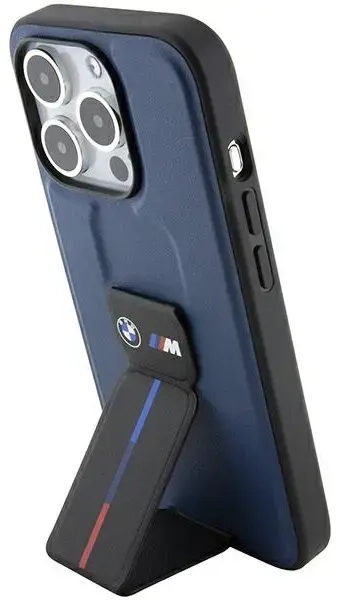 BMW BMHCP15LGSPBIV iPhone 15 Pro 6.1" granatowy|navy hardcase M Grip Stand Bicolor