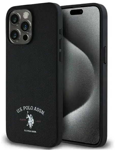 US Polo USHCP15XPARK iPhone 15 Pro Max    6,7" czarny|black Printed DH Logo