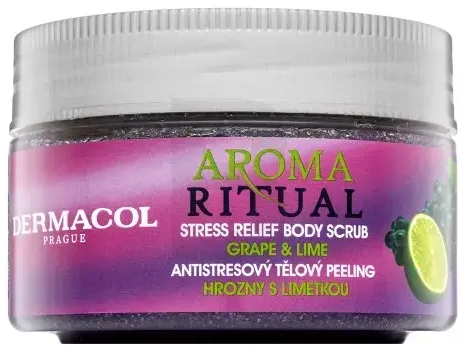 Dermacol Aroma Ritual Stress Relief ķermeņa skrubis Vīnogas un laima 200 g