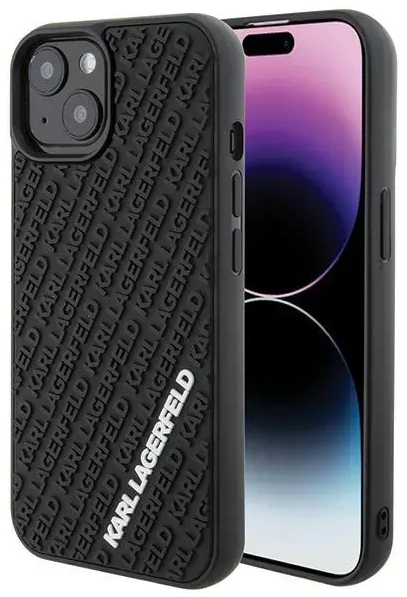 Karl Lagerfeld KLHCP15S3DMKRLK iPhone 15 6.1" czarny|black hardcase 3D Rubber Multi Logo