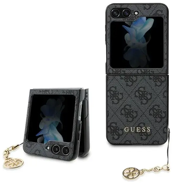 Guess GUHCZF5GF4GGR F731 Z Flip5 szary|grey hardcase 4G Charms Collection