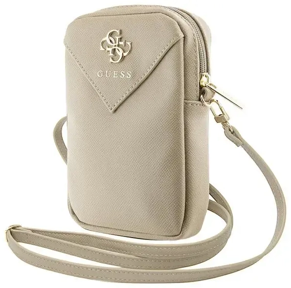 Guess käekott GUWBZPGSTEGD kuldne Zip Triangle 4G